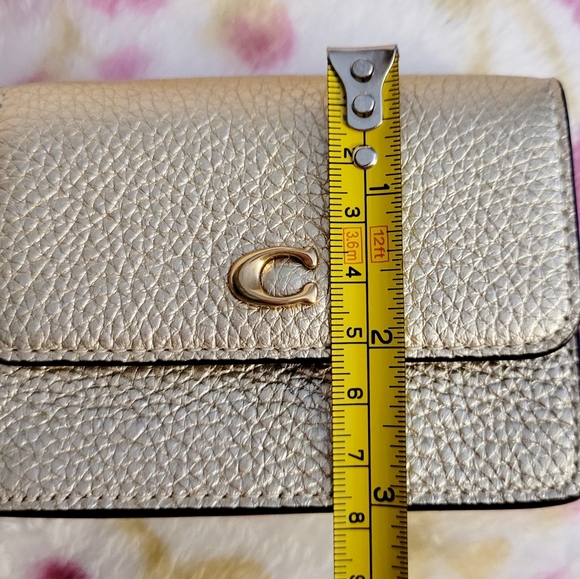 Coach Gold Crossbody Bag NWOT - Picture 14 of 16